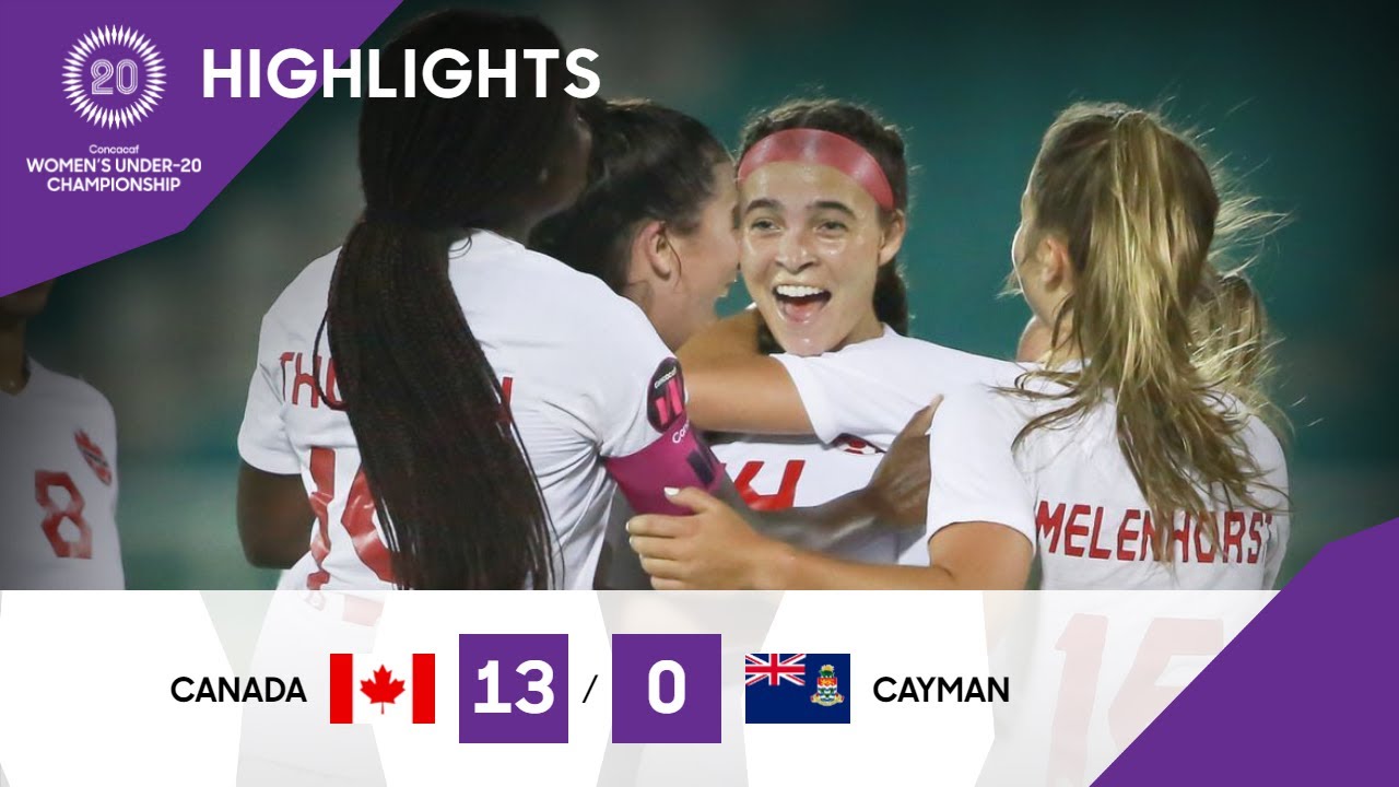 Concacaf Womens Under-20 Championship | 2022 Highlights: Canada vs Cayman Islands