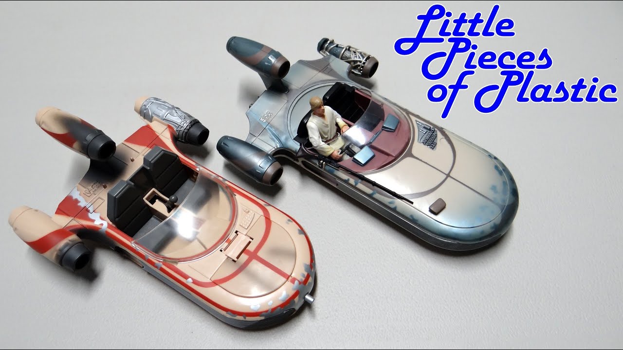 Luke Skywalker's Landspeeder Power Of The Force Star Wars Saga Reseña Review Little Pieces Plastic