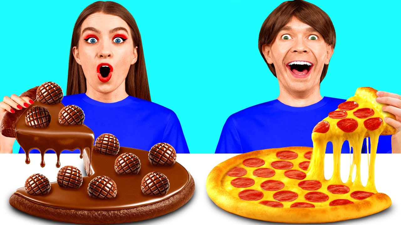 Укрась Пиццу Челлендж | Безумные Ситуации на Кухне от Happy Funny