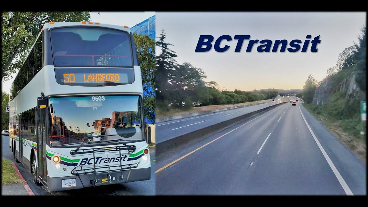 Twilight Time Double Decker Bus Ride from Downtown Victoria to Langford // BC TRANSIT Victoria