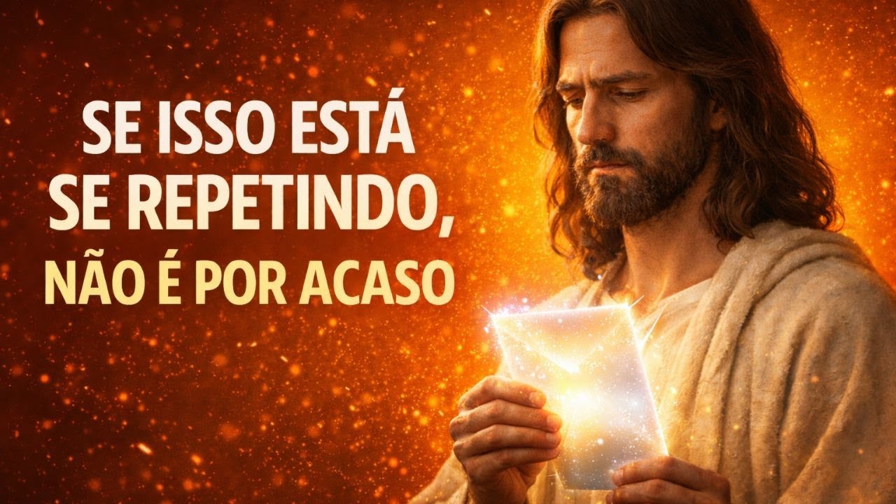 “SE ISSO ESTÁ SE REPETINDO, NÃO É POR ACASO, É DEUS TE ALERTANDO ''