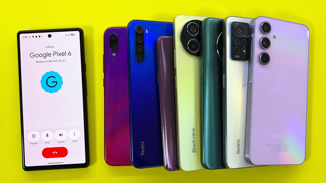 Google Pixel 6 Outgoing Call | Incoming Call Xiaomi Redmi, Samsung Galaxy, Huawei Y90, Blackview 