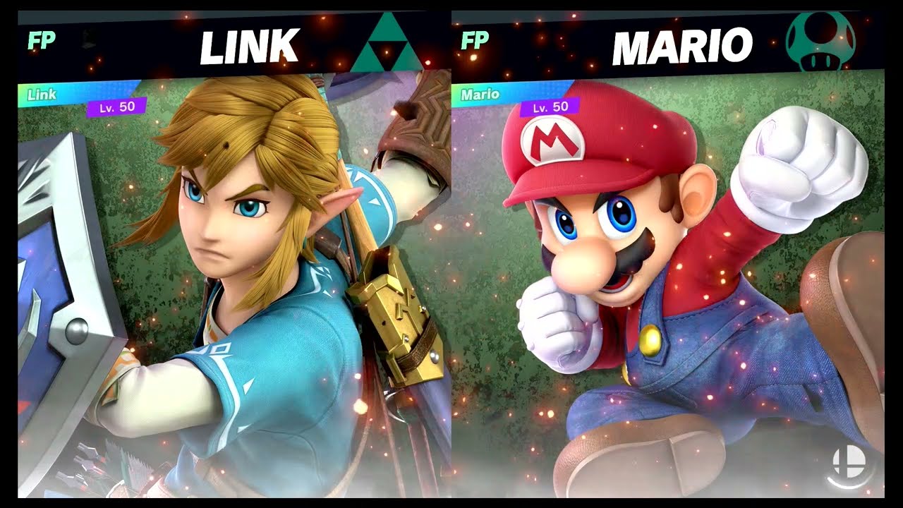 Super Smash Bros Ultimate Amiibo Fights – Link vs the World #1 Link vs Mario