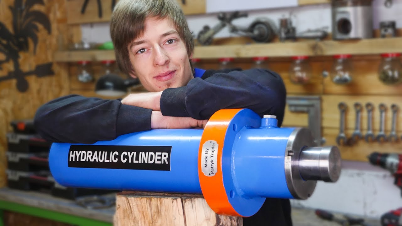 Как сделать гидравлический цилиндр. How to make a hydraulic cylinder [ DIY ]  * english Subtitles *