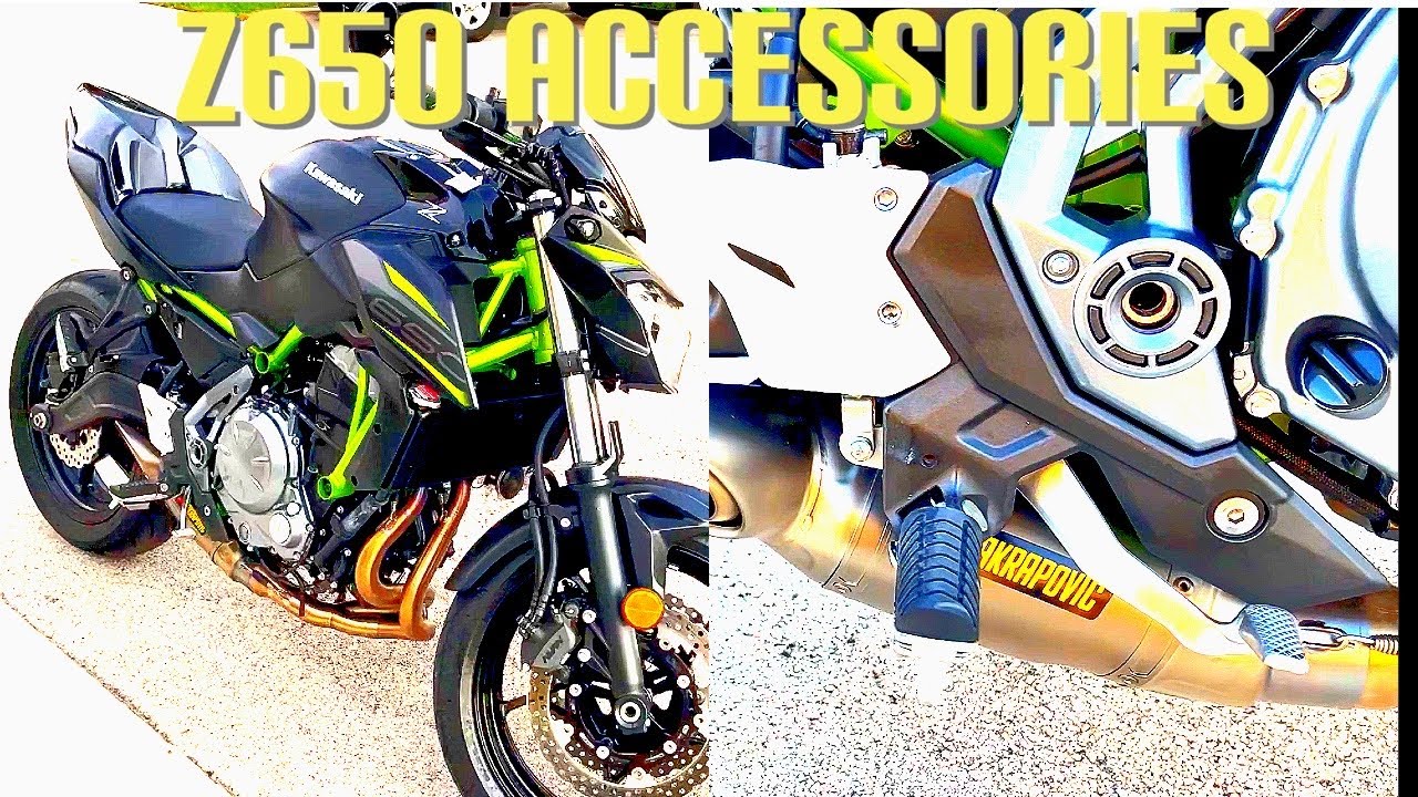 Z650 walk around, accessories/upgrades and exhaust sound test