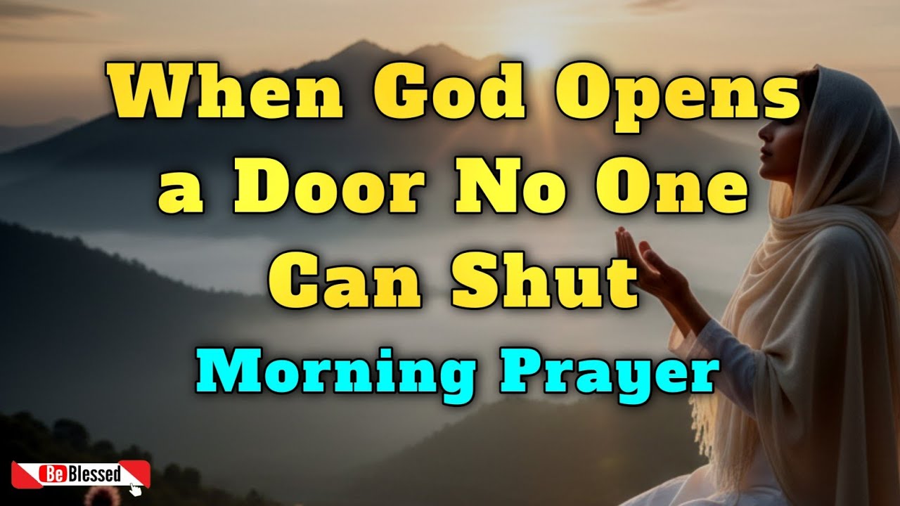 When God Opens a Door No One Can Shut | A Blessed Morning Prayer for Grace & Divine Favor