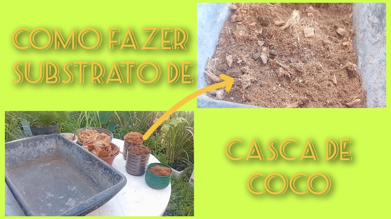 COMO FAZER SUBSTRATO DE CASCA DE COCO FÁCIL E RÁPIDO