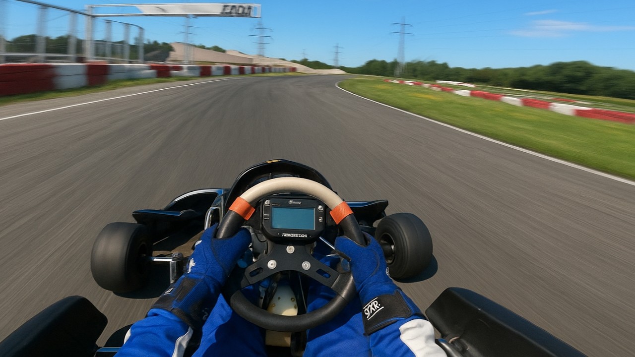 FIRST TIME DRIVING SEMI-PROFESSIONAL KART + BIG SPIN | TILLOTSON T4 SENIOR FREE PRACTICE IN BRUCK