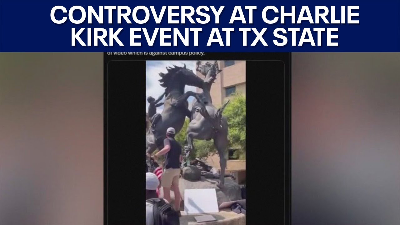 Texas State student's actions at Charlie Kirk memorial event cause controversy | FOX 7 Austin