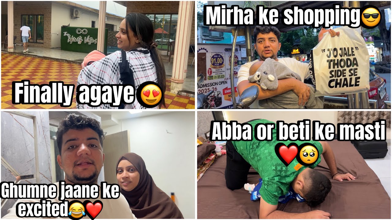 Mirha first trip to hill stations❤️🥰humlog gaye shopping karne mazhar ka huwa jhagda😂🤦🏻‍♀️