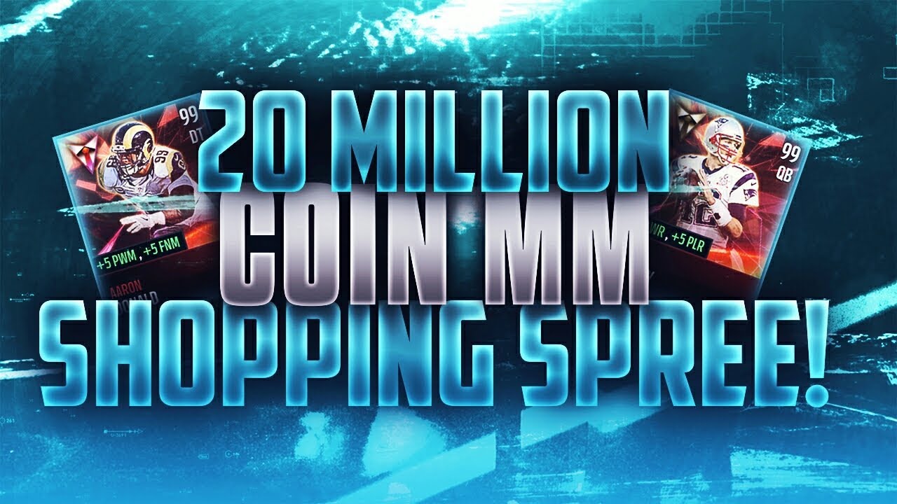 MASSIVE 20 MILLION COIN END OF THE YEAR MADDEN MOBILE SHOPPING SPREE!!! CRAZY 110 DEFENSE!!!