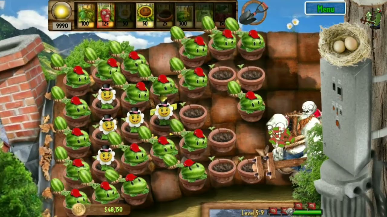 Plants vs zombies real life level 5-9