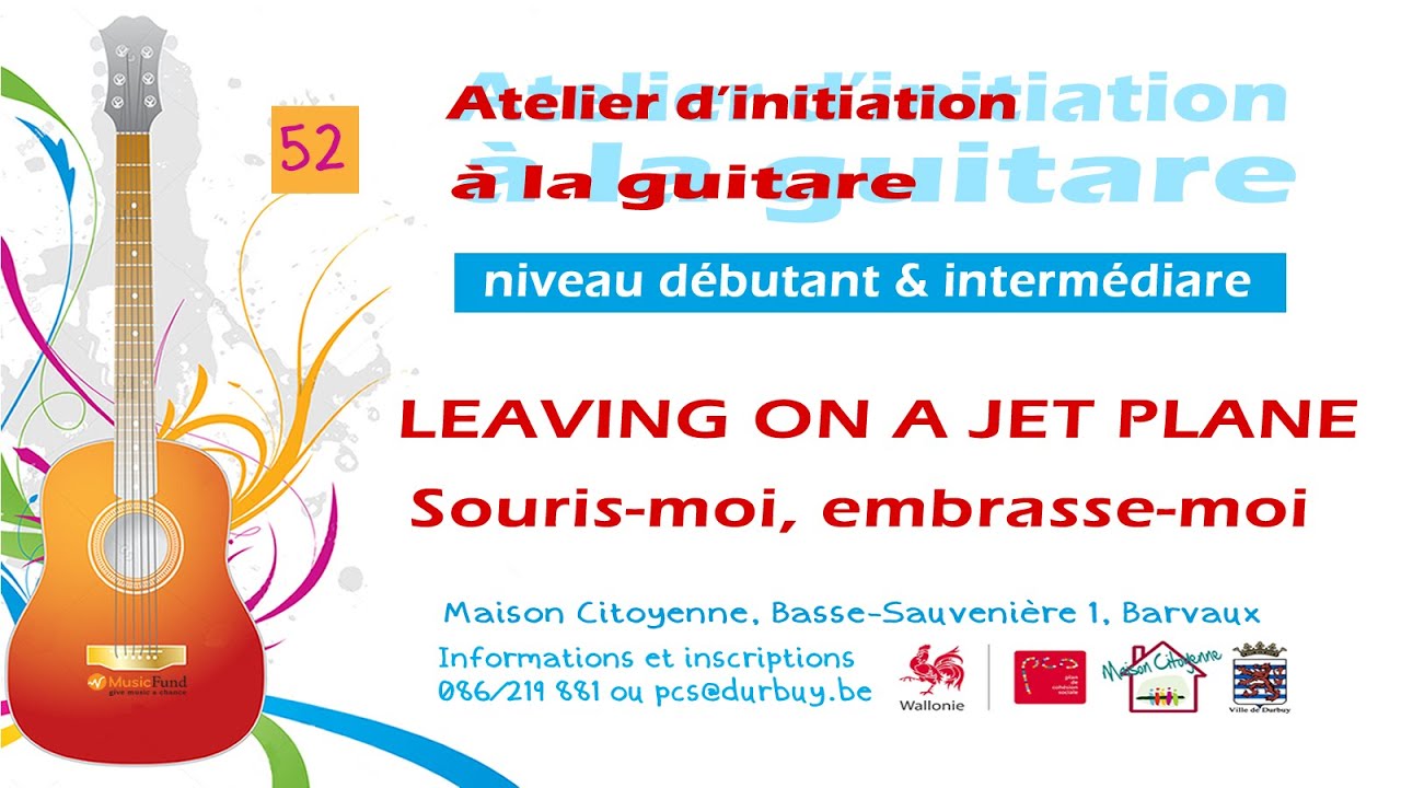 LEAVING ON A JET PLANE - SOURIS-MOI, EMBRASSE-MOI (tuto 52 du 6/09/2021)