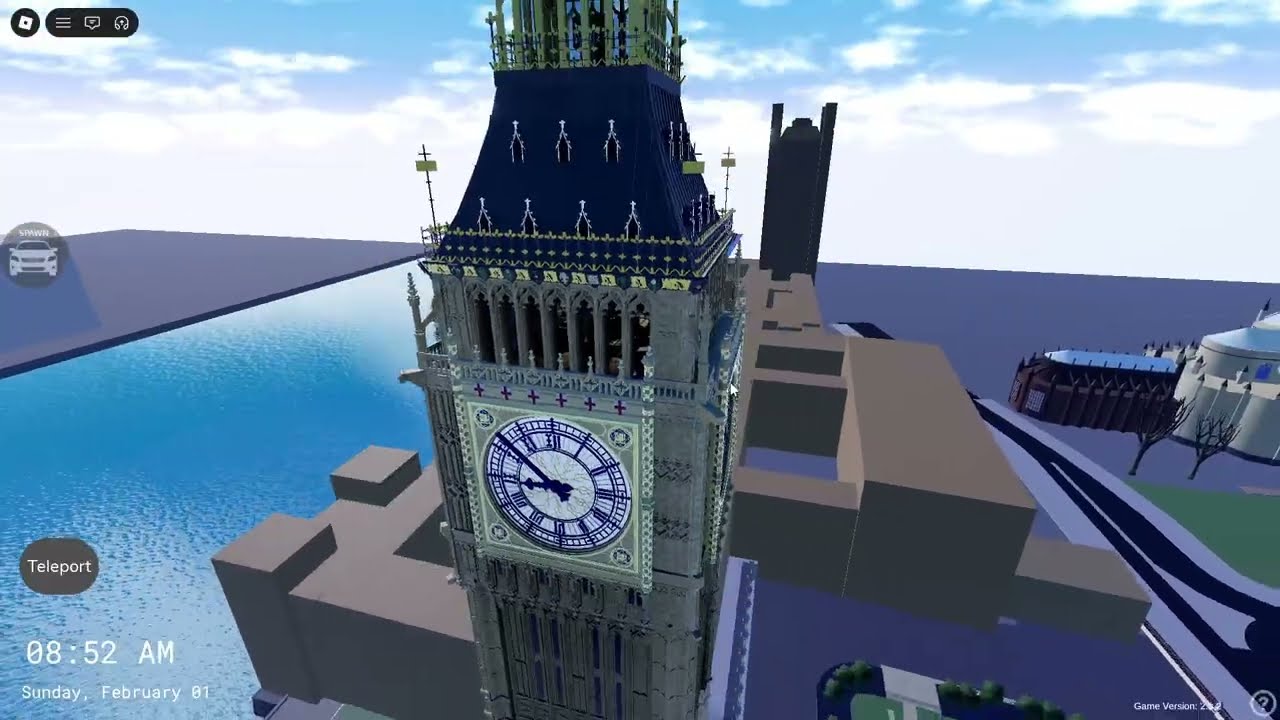 Big Ben London chimes for the 1st February 9am
