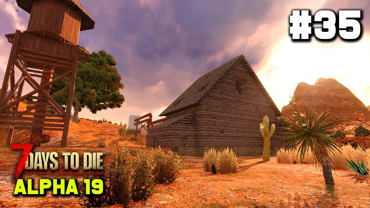 7 Days To Die Alpha 19 - SEKRETNA KOPALNIA NA PUSTYNI #35 - 7D2D A19 BORSUK GAMEPLAY PL