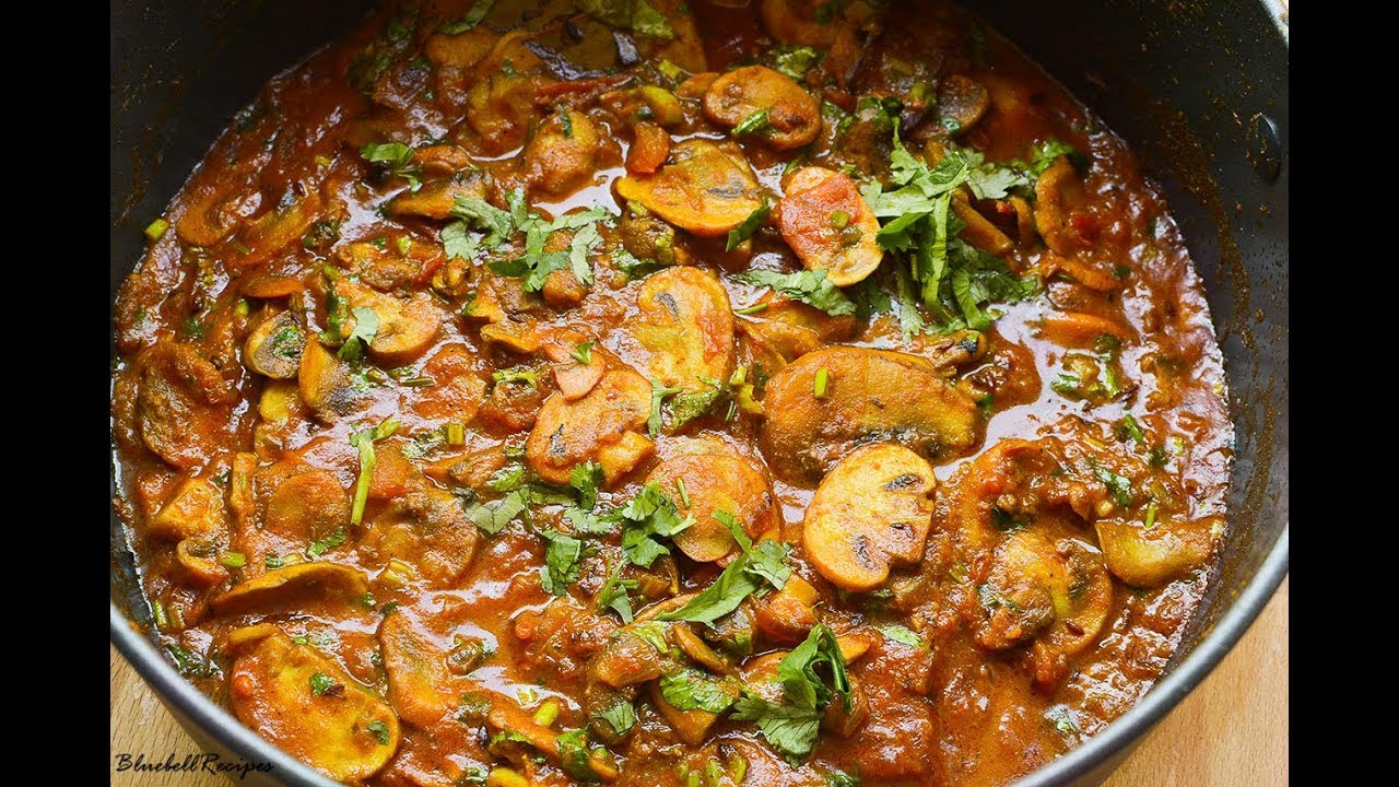 BUTTON MUSHROOM MASALA / vegan