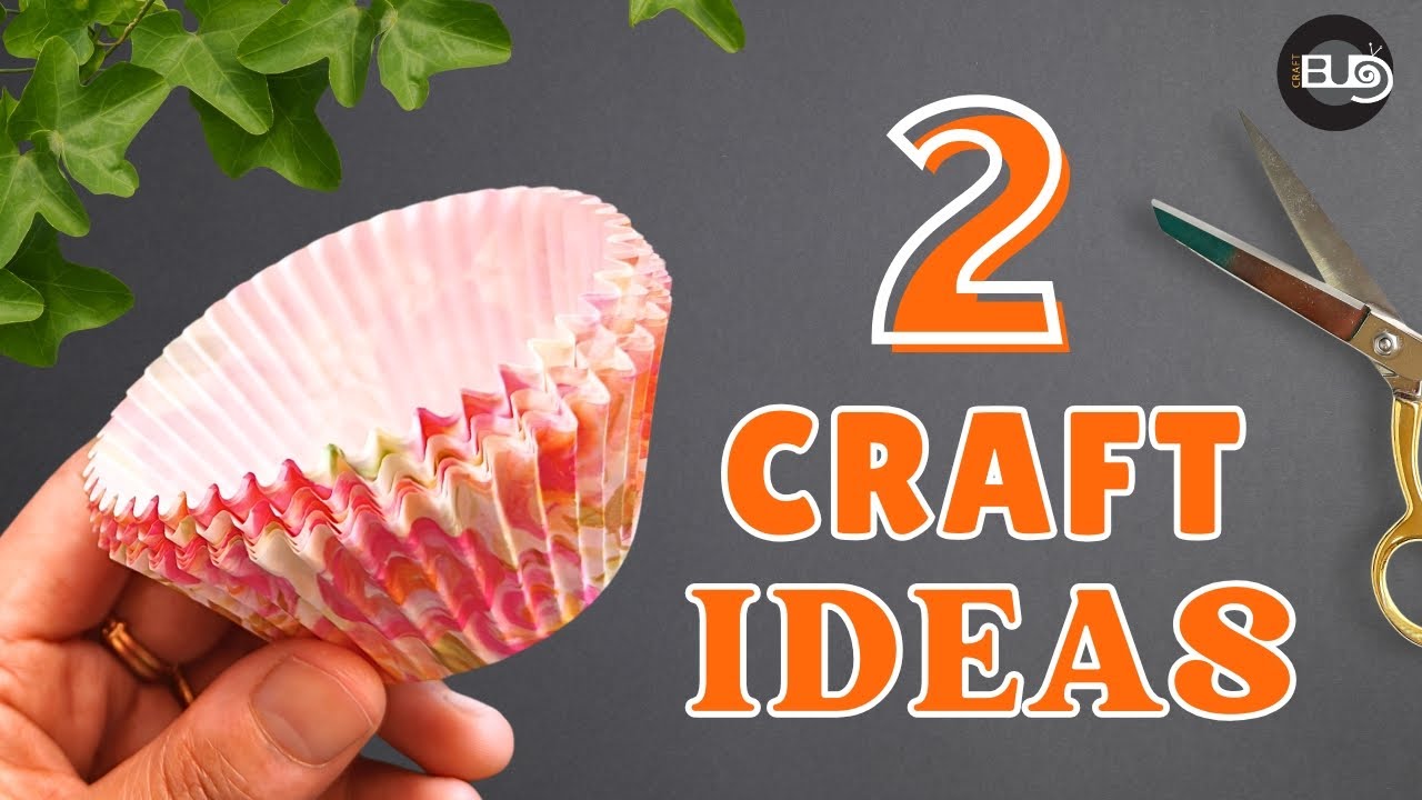 💥 2 Easy Craft Ideas with Cupcake Liners | How to Make Paper flowers DIY Quick & Easy Paper Craft |