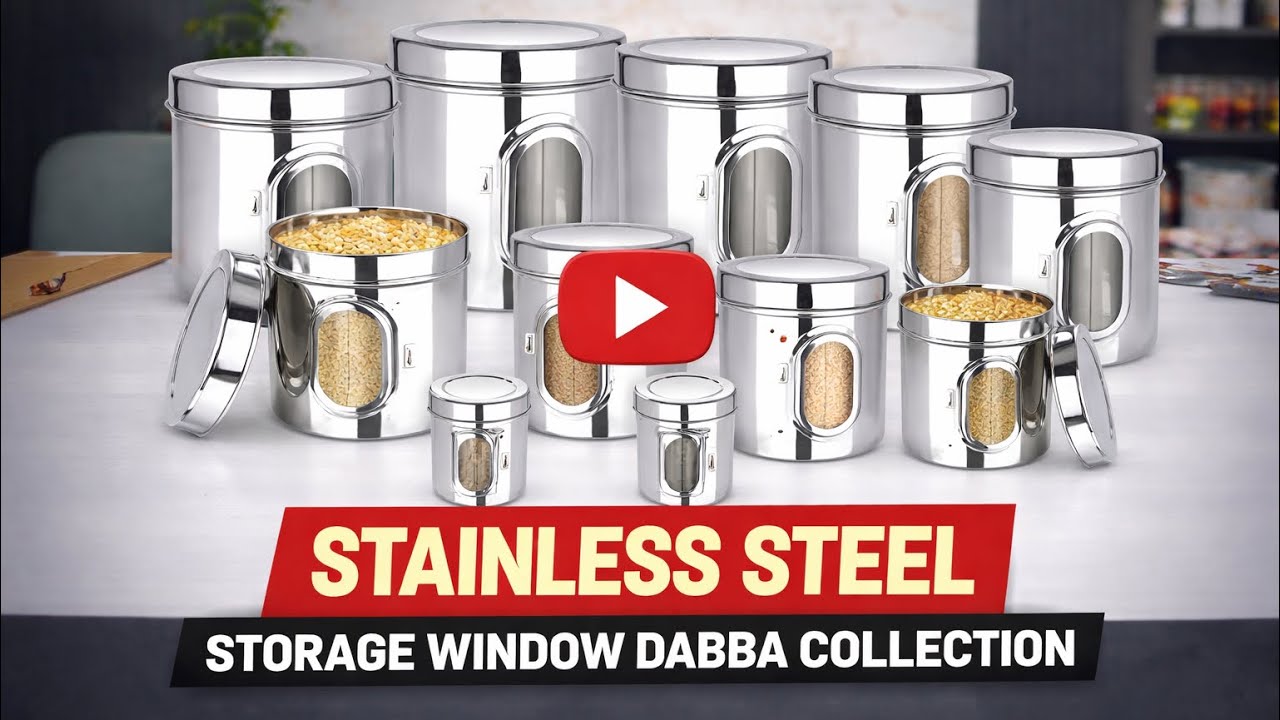 Stainless steel storage dabba / box collection 