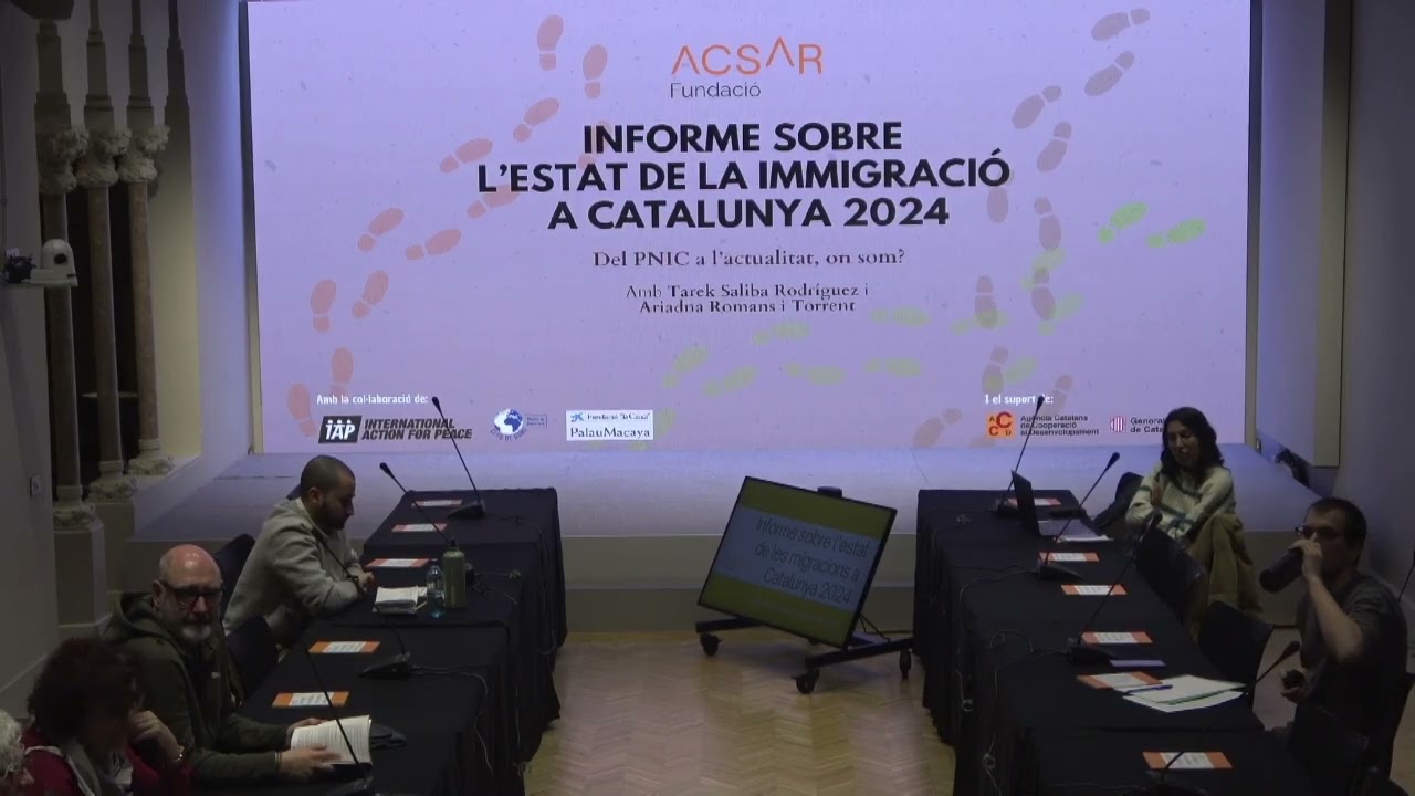 Presentació de l'Informe sobre l'estat de les migracions a Catalunya el 2024