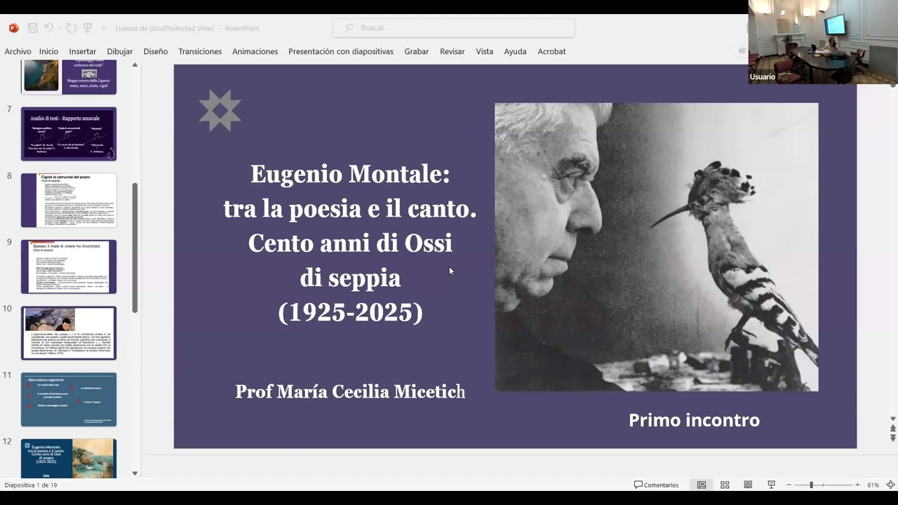 Eugenio Montale, tra la poesia e il canto. 100 anno di Ossi di Seppia. (2)