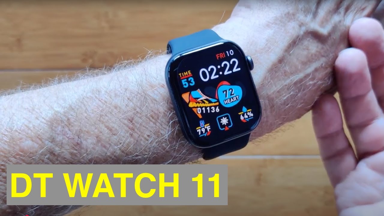 DTNo.1 DT WATCH 11 Pro BT Call Live Camera 4 ГБ музыки 1ATM AMOLED Always-On Smartwatch: распаков...
