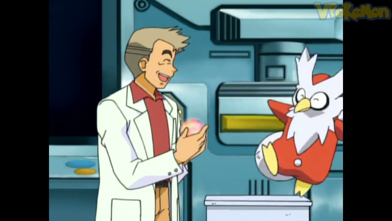Delibird attacks Professor Oak | Professor Oak Funny Moments