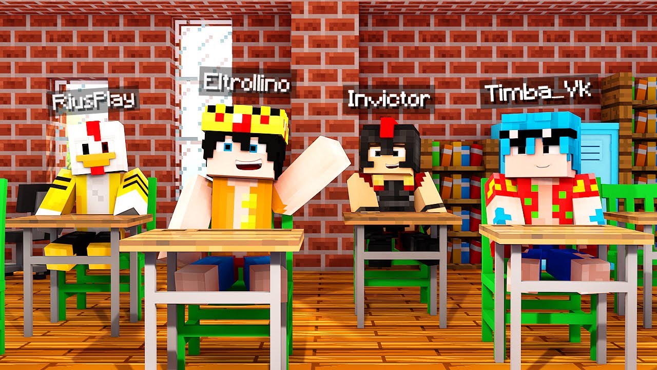 ¡LOS COMPAS VAN A LA ESCUELA! 📚✏️ ¿ESCAPARÁN? 🤣 MINECRAFT ROLEPLAY