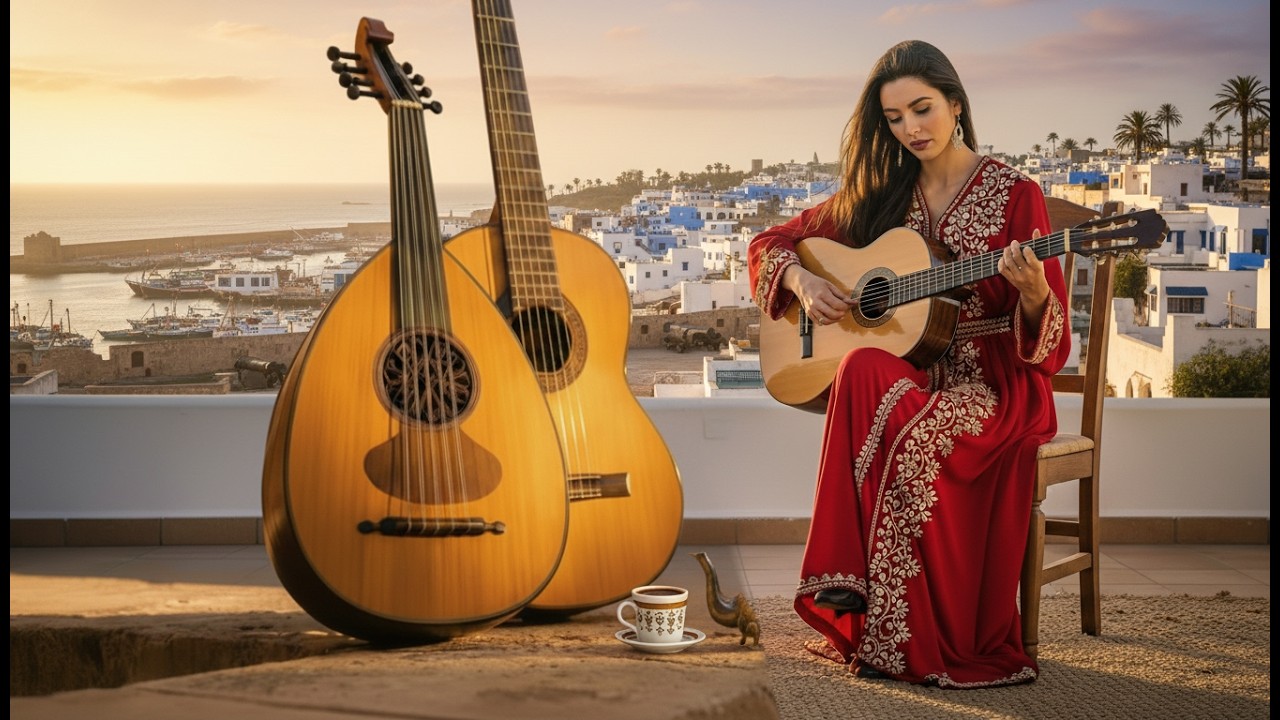 Calm by the Andalusian Coast  Instrumental Arabic Oud & Spanish Guitar