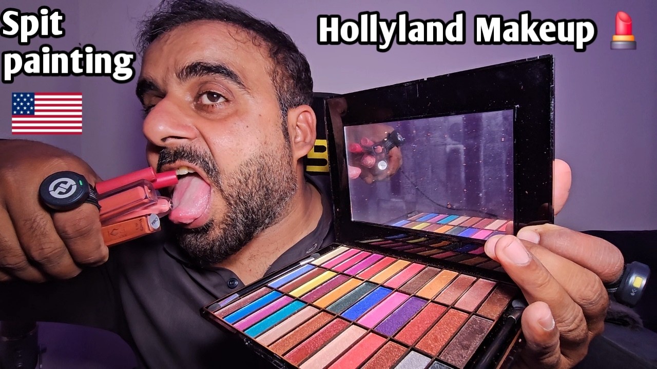 ASMR -  Spit painting Your Hollyland (mic) Makeup 💄 (Extremely Tingly & Satisfying)