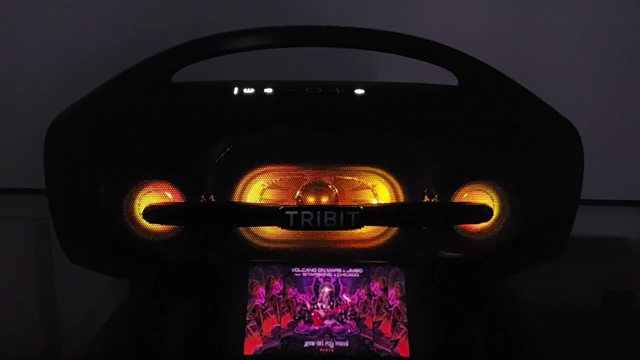 Psy - Trance music played with Tribit Stormbox Blast 2 with Xbass enbabled.