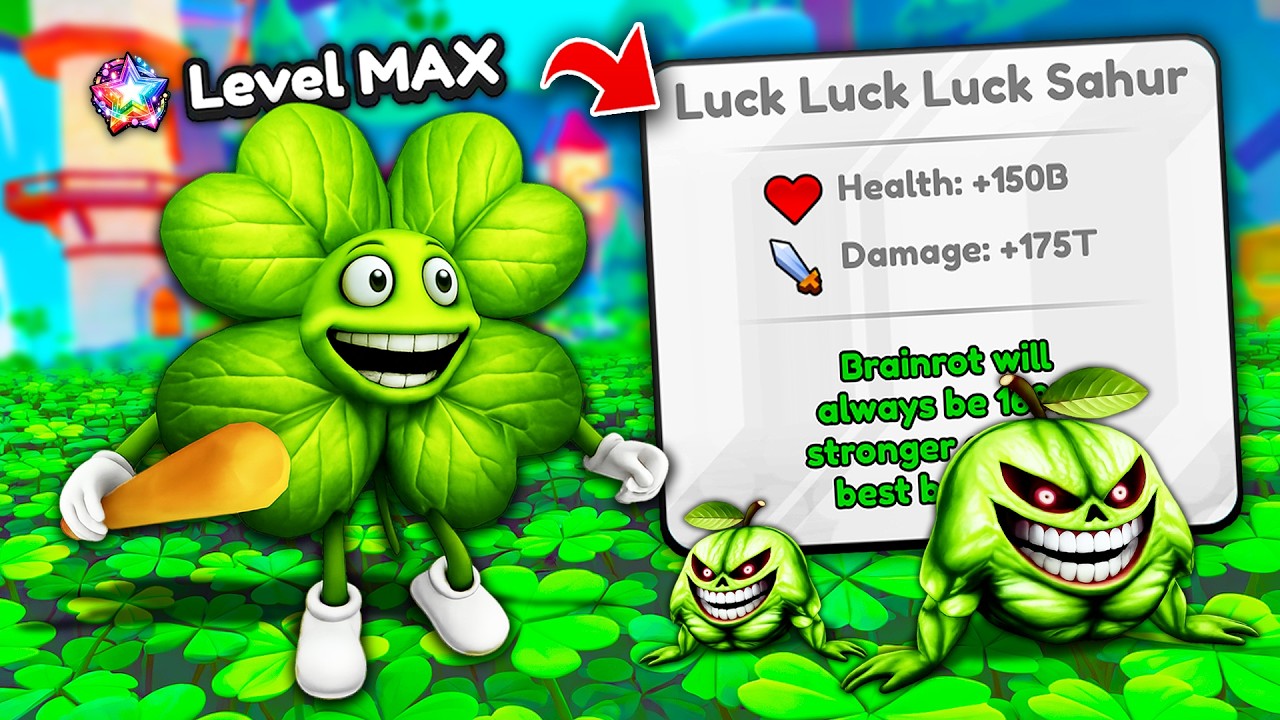 Unlocking MAX LEVEL Luck Luck Luck Sahur In Brainrot Evolution! (Roblox)