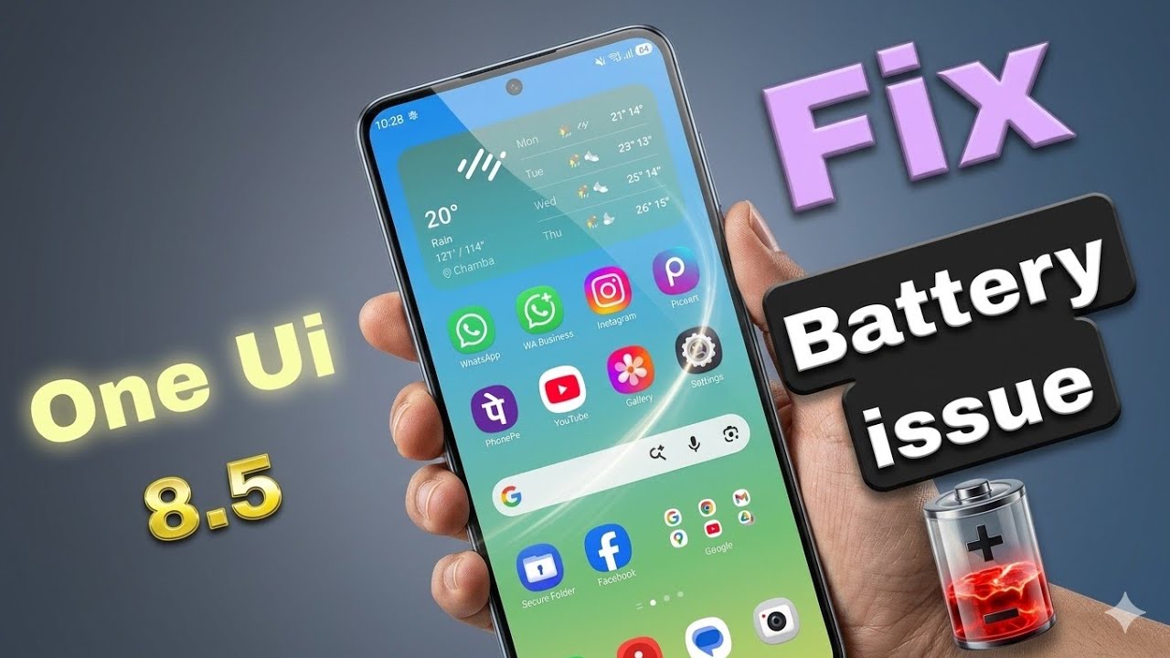 Samsung Mobile One Ui 8.5 Battery Draining issue Fix ✅ Try these Setting Now 🔥
