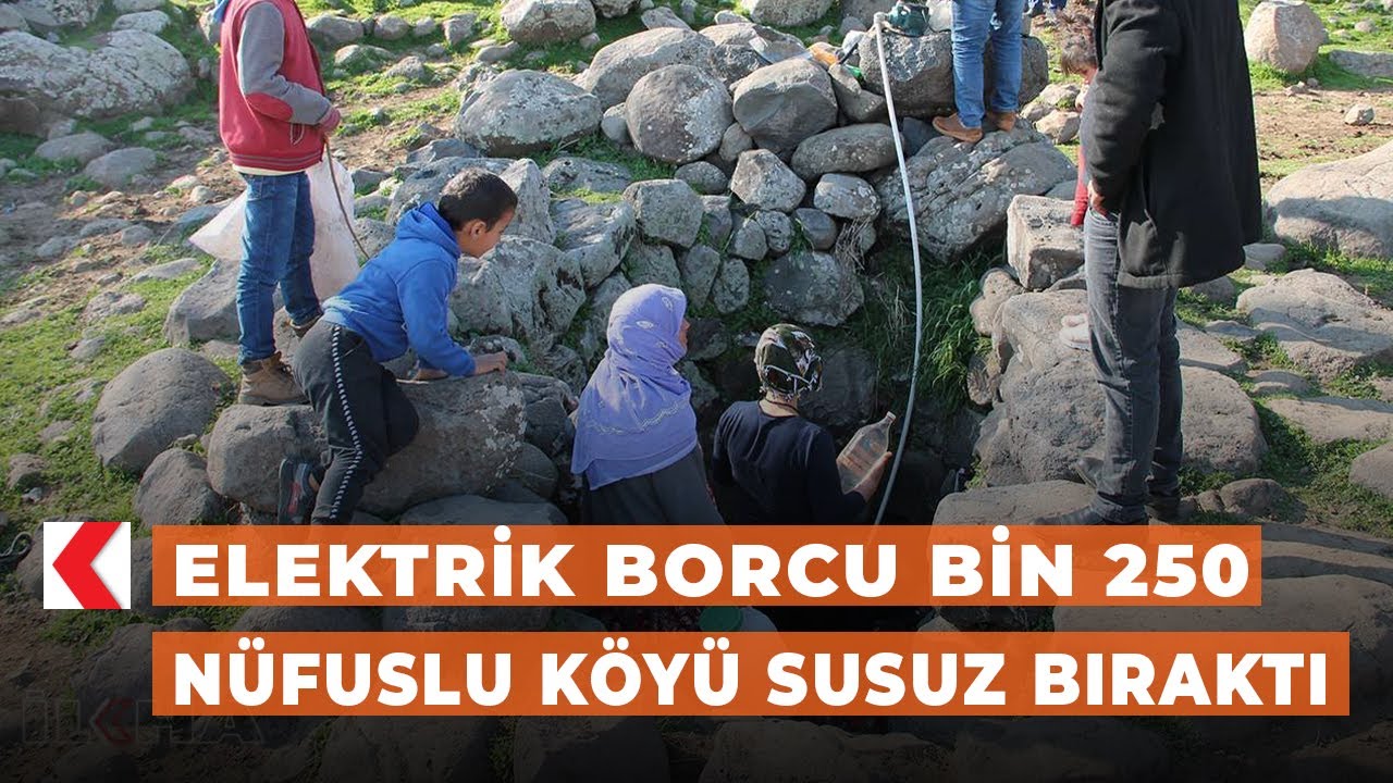Elektrik borcu bin 250 nüfuslu köyü susuz bıraktı