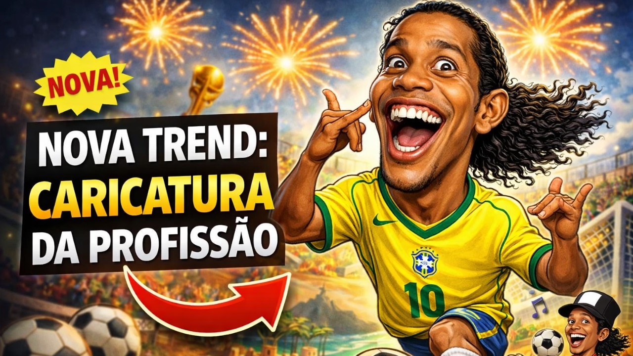 TREND DA CARICATURA DA PROFISSÃO | TUTORIAL COM CHAT GPT E GEMINI GRÁTIS