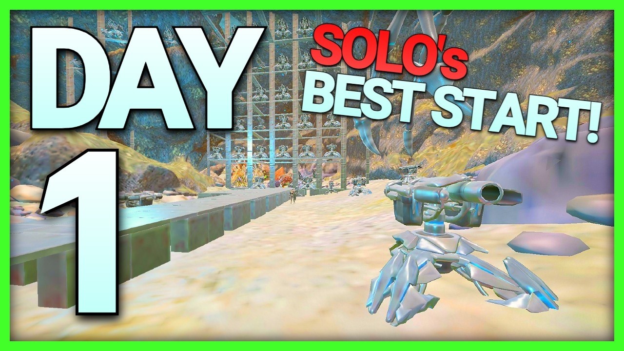 SOLO's BEST START On The MOST POPULATED SERVER | Solo INX 4Man Ark PVP