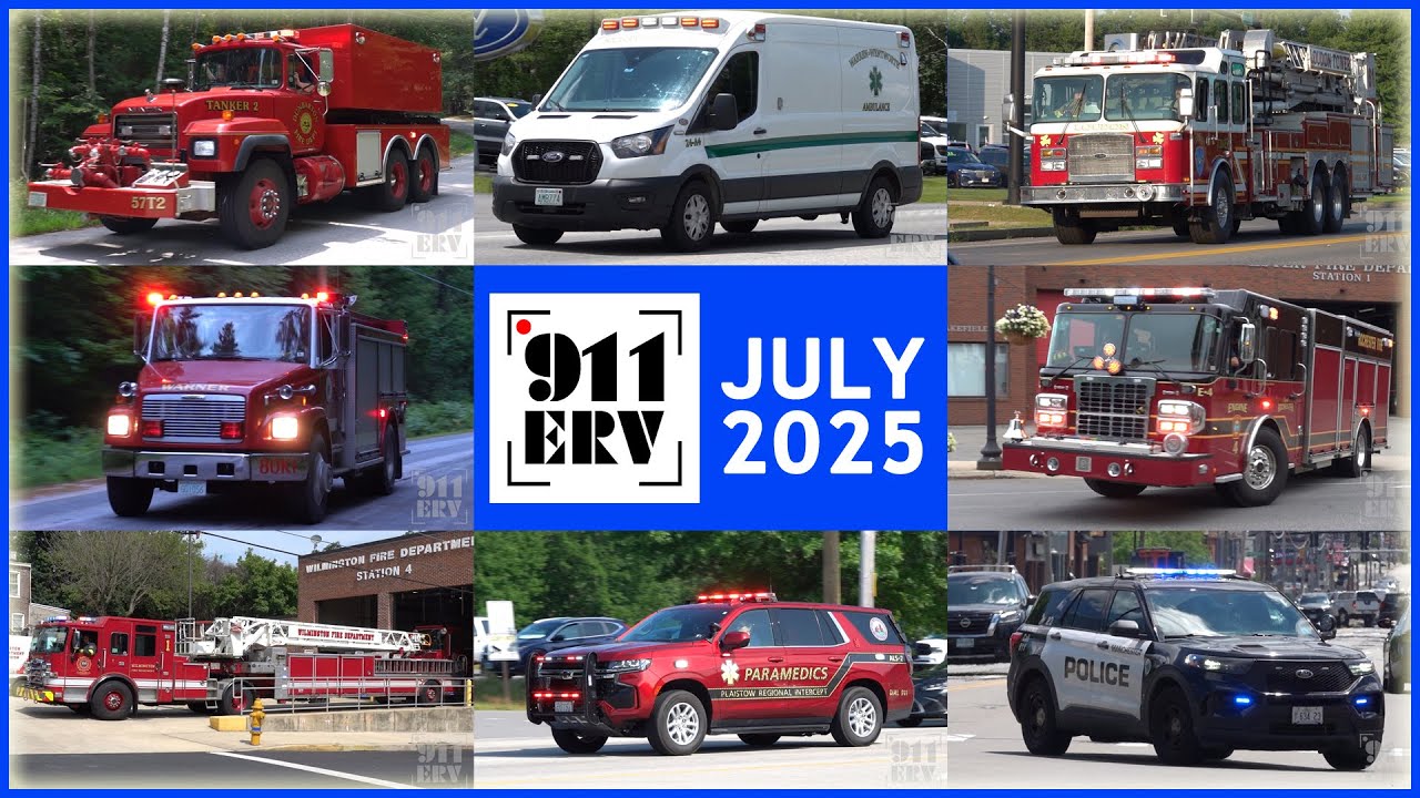 Best of July 2025: Fire Trucks, Ambulances, and Police Responding