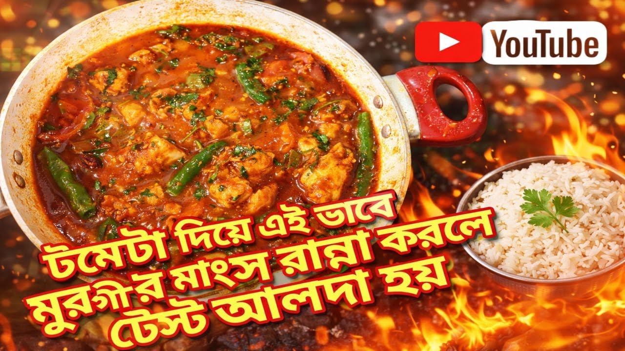 টমেটো দিয়ে মুরগীর মাংস রান্নার নতুন রেসিপি | Chicken Tomato Recipe 😋