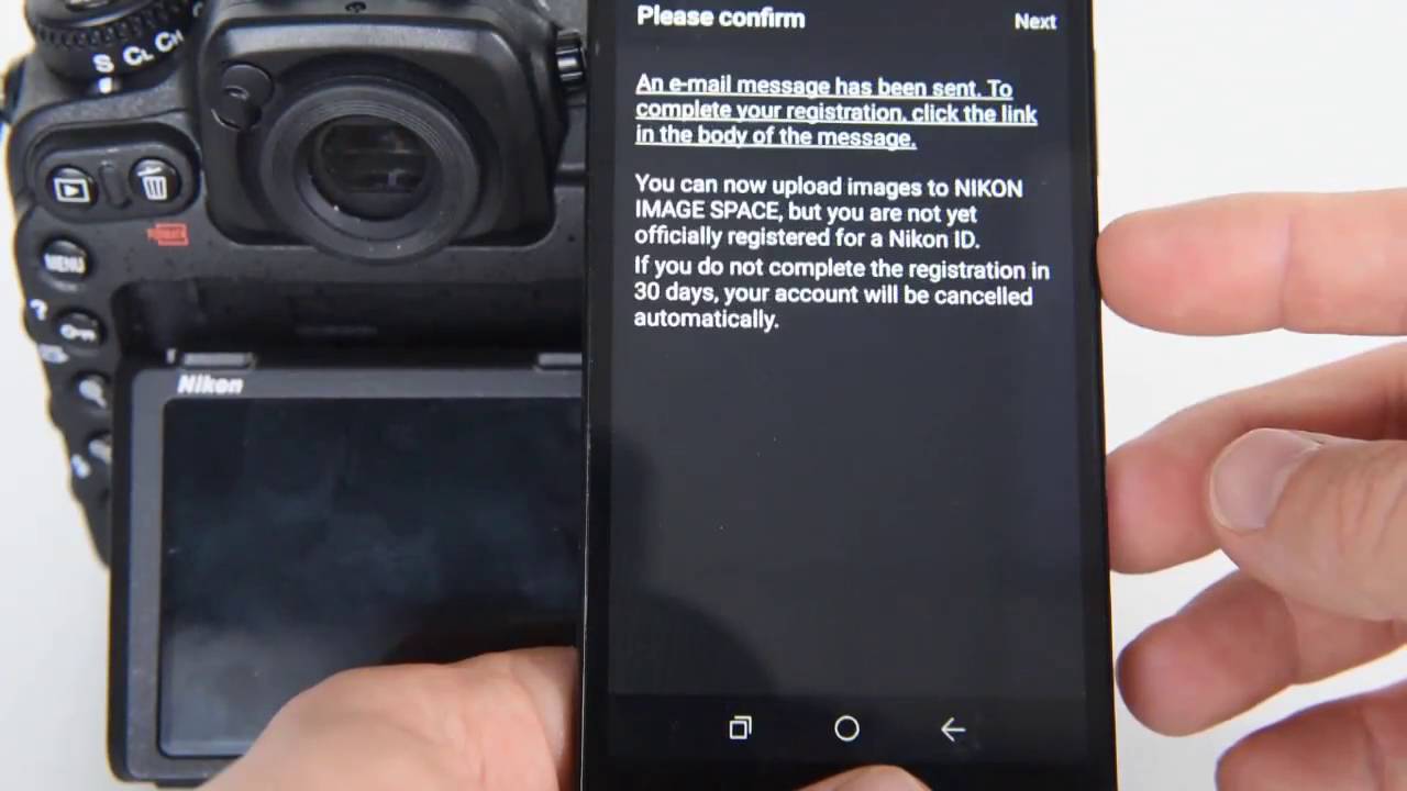 Creating a Nikon ID with SnapBridge