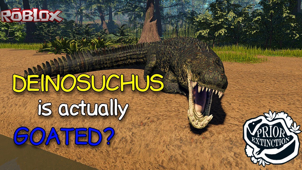 Deinosuchus, the BIGGEST crocodile to ever exist - Prior Extinction, Roblox