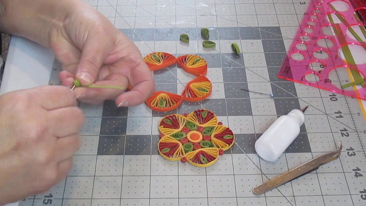 Quilling (paperolle) :  De simple fleur a mandala #1 