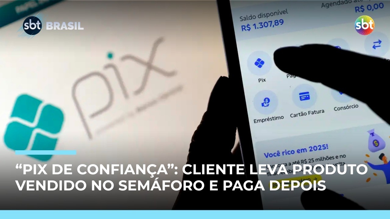 “Pix da confiança” vira estratégia de venda em semáforos na capital paulista; entenda | #SBTBrasil