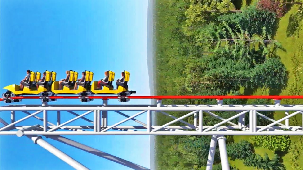 NEW Vertical Launch Coaster - Intamin Sample Layouts, POVs, Off-Rides