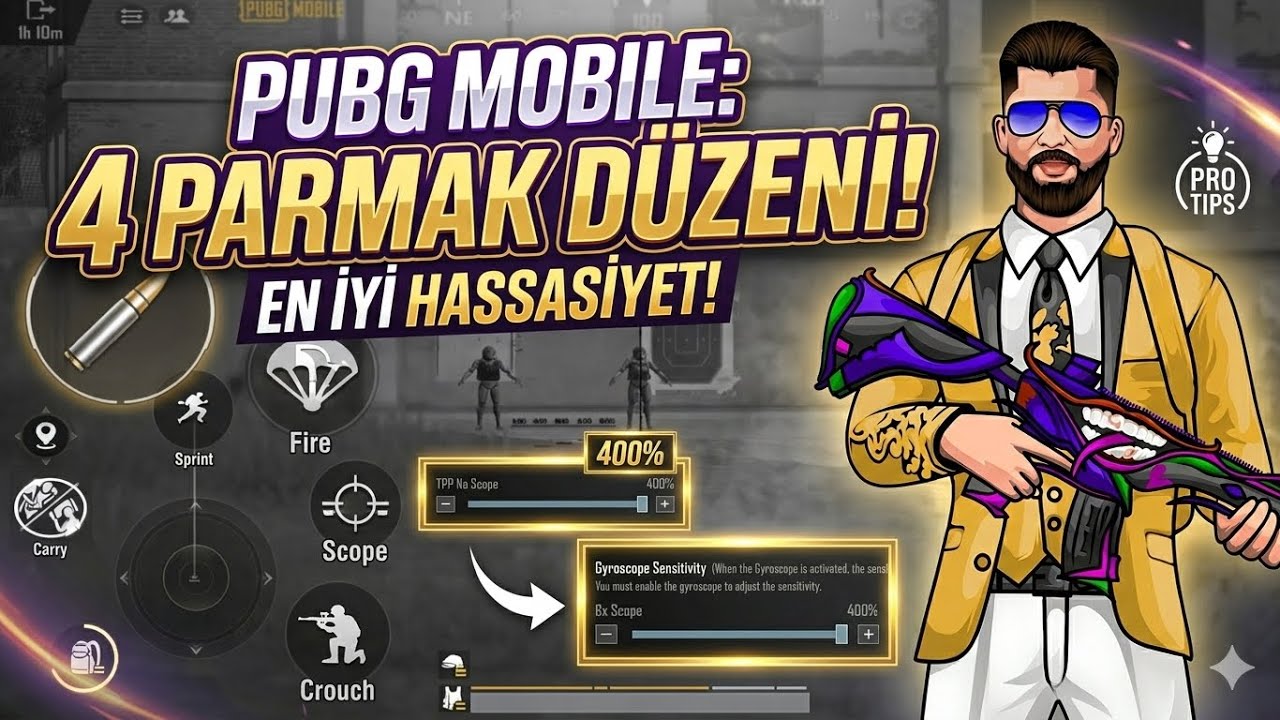 PUBG Mobile En İyi 4 Parmak Kontrol ve Hassasiyet (2026 Güncel)