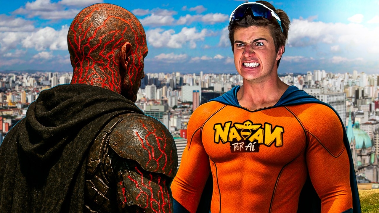PROTEGI MINHA CIDADE DE UM ATAQUE VILÃO! - Natan por Aí