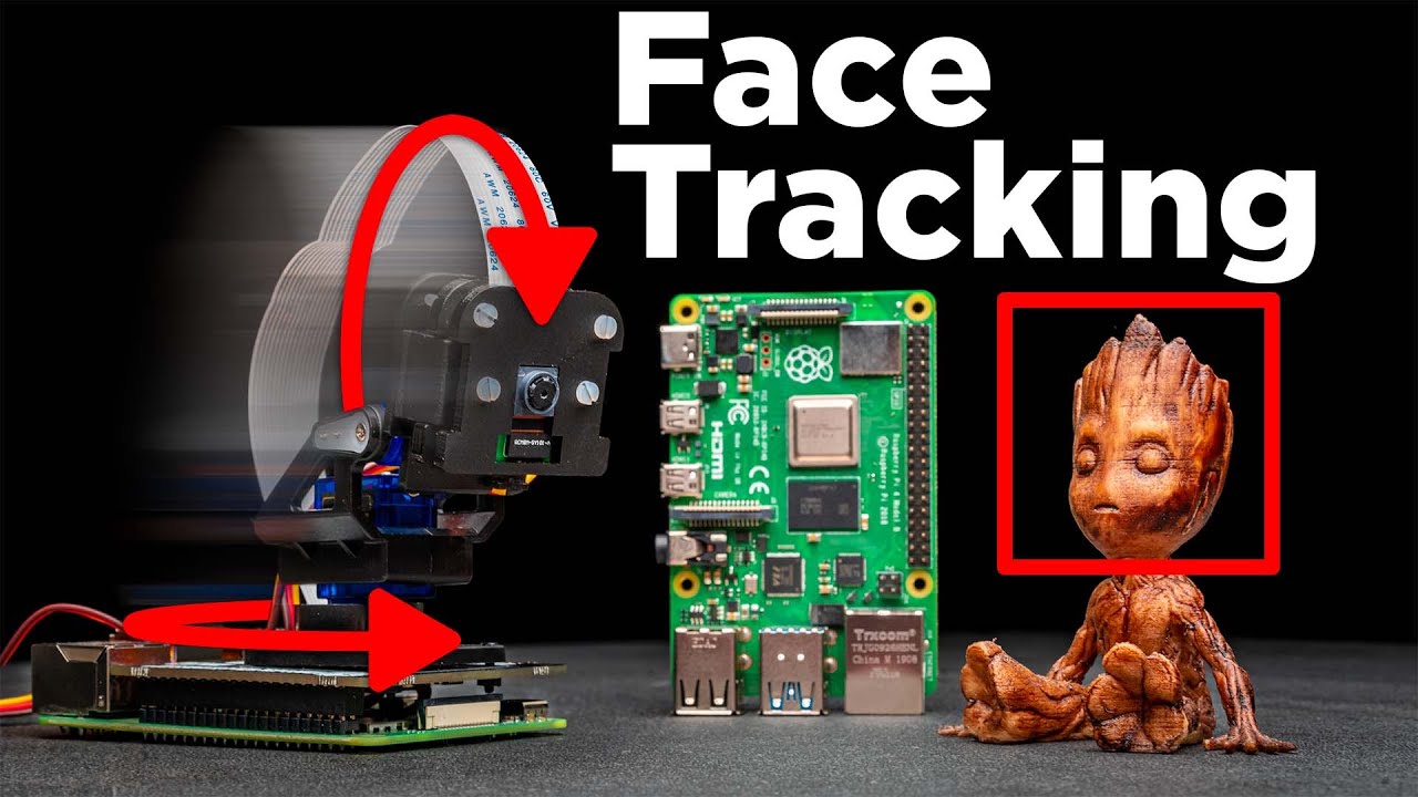 Система отслеживания лиц и движений с использованием Raspberry Pi + OpenCV + Pan-Tilt HAT + Python