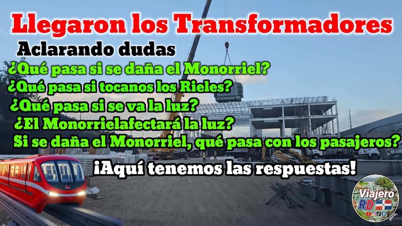 ¡Por fin! Llegaron los transformadores que les darán energía al Monorriel de Santiago