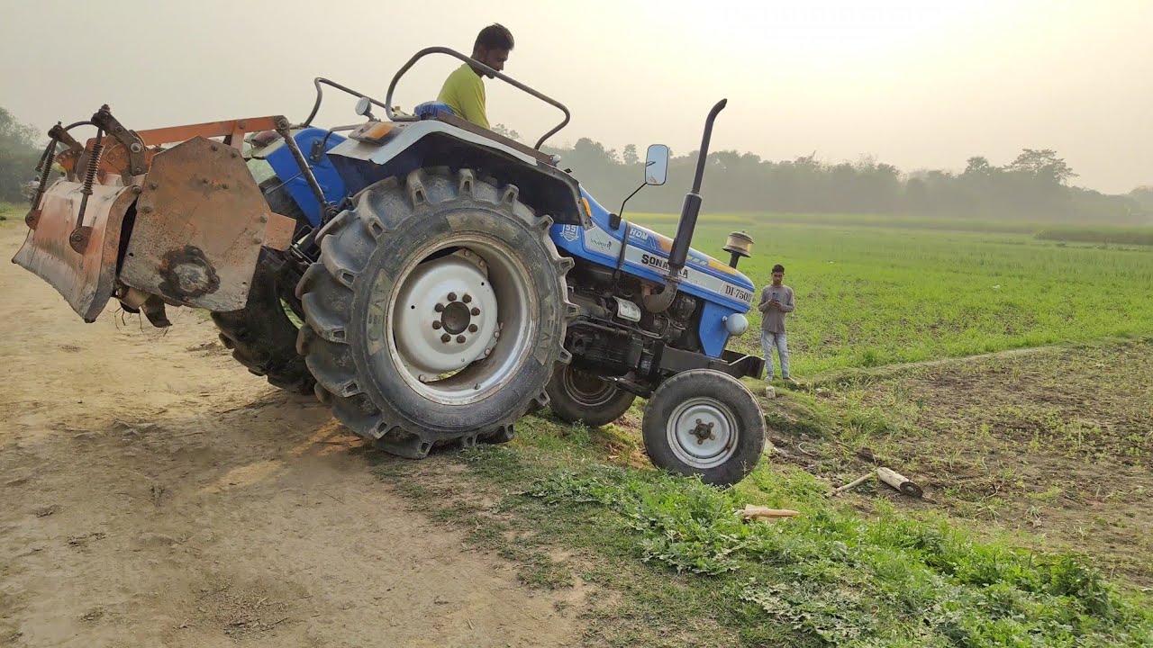 Sonalika Di 750 In rotawaiter Working | Tractor Farming video | Sonalika Tractor Video | JM Bangla||