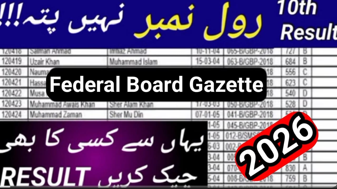 FBISE 9th and 10th Class Results Announced | 9th Class Result Gazette 2026 | 10th Class Result Ga...