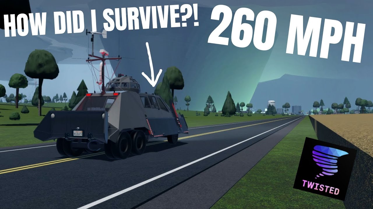 I Survived An Insane 260 MPH Tornado Intercept With The 2009 TIV 2!! Roblox Twisted Part. 43