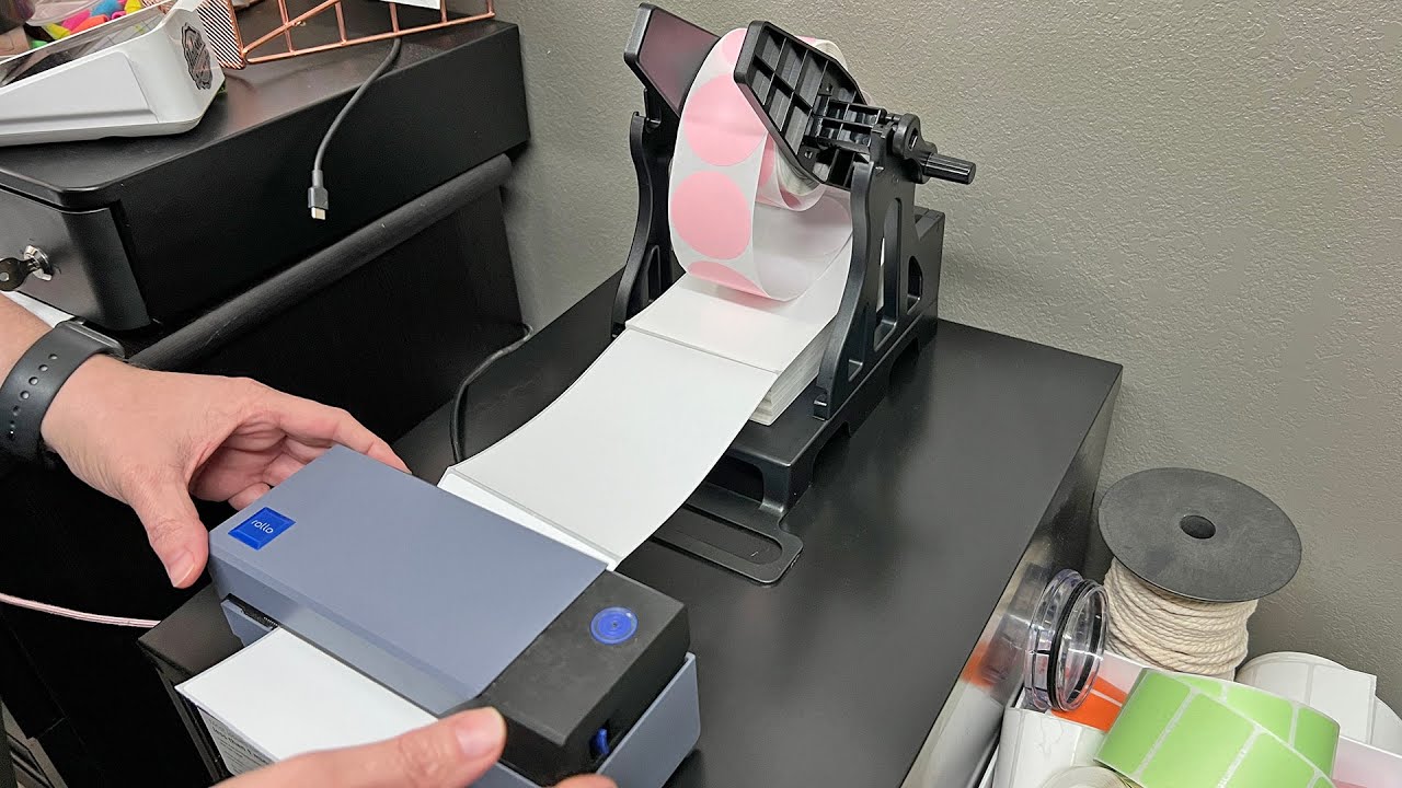 Thermal Label Holder for Rolls and Fan Fold Labels